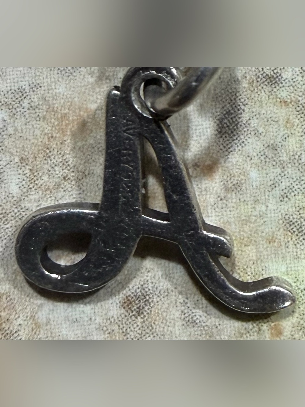 James Avery Silver Letter 'A' Pendant Necklace - Initial Charm - Picture 2 of 2